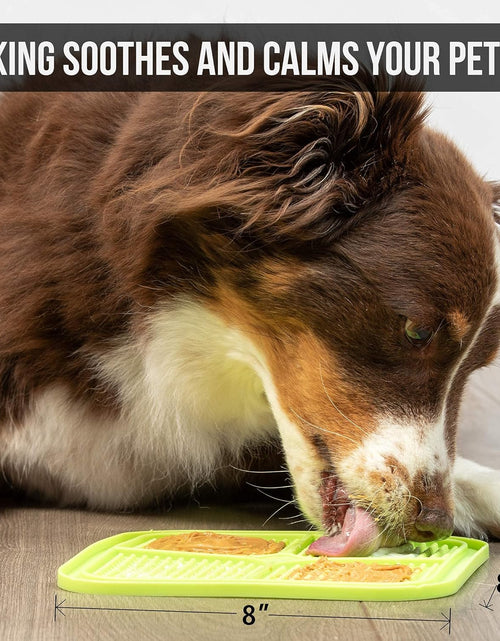 Load image into Gallery viewer, IQ Treat Lick Mat for Dogs, Dog Slow Feeder &amp; Cat Lick Mats | Great Alternative to Slow Feeder Dog Bowls &amp; Cat Slow Feeders | Perfect Dog Licking Mat, Cat Puzzle Feeder &amp; Dog Enrichment Toys

