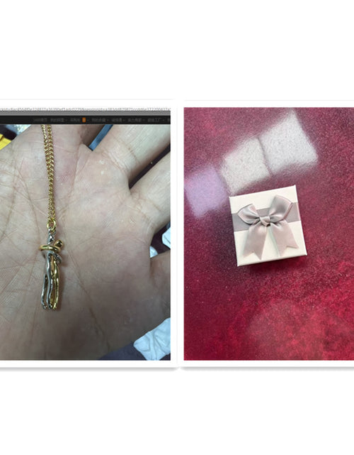 Load image into Gallery viewer, Love Hug Necklace Unisex Men Women Couple Jewelry Simple Temperament Clavicle Chain Valentines Day Lover Gift
