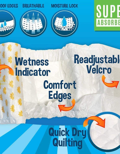 Load image into Gallery viewer, Disposable Male Dog Diapers | Super Absorbent Leak-Proof Fit | Premium Adjustable Male Dog Pee Wraps with Moisture Control &amp; Wetness Indicator | 20 Count Small Size
