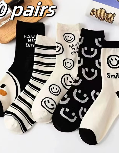 Load image into Gallery viewer, 5 Pairs Womens Socks Lovely Cow Pattern Short Socks Creative Printing Socks Ankle Sock
