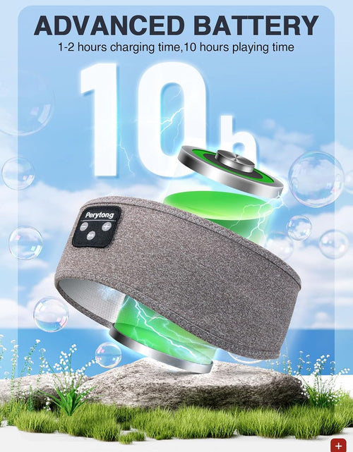 Load image into Gallery viewer, Sleep Headphones Bluetooth Headband, Soft Sleeping Wireless Music Sport Headbands,Long Time Play Sleeping Headsets with Built in Speakers Perfect for Sleep,Workout,Running,Yoga,Travel
