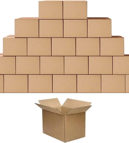 Shipping Cardboard Boxes Mailers 10X7X5 Inches Small Packing Corrugated Packaging Moving Kraft Mailing Boxes Pack of 25