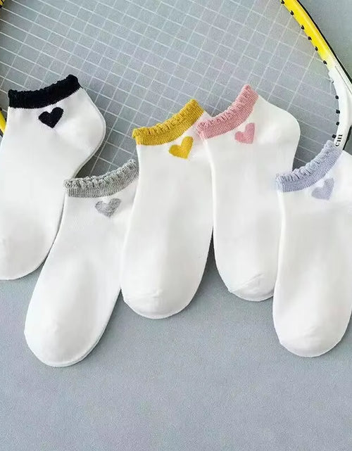 Load image into Gallery viewer, 5 Pairs Womens Socks Lovely Cow Pattern Short Socks Creative Printing Socks Ankle Sock
