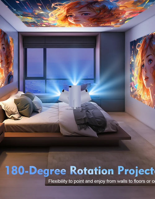 Load image into Gallery viewer, Projector HY300 Pro 8K Android 14 Dual Wifi6 290ANSI Allwinner H726 BT5.4 1080P 1280*720P Home Cinema Outdoor Projetor
