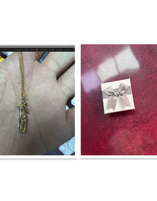 Load image into Gallery viewer, Love Hug Necklace Unisex Men Women Couple Jewelry Simple Temperament Clavicle Chain Valentines Day Lover Gift
