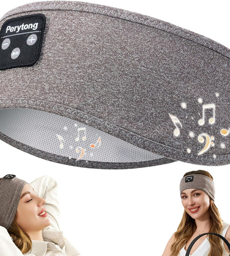 Sleep Headphones Bluetooth Headband, Soft Sleeping Wireless Music Sport Headbands,Long Time Play Sleeping Headsets with Built in Speakers Perfect for Sleep,Workout,Running,Yoga,Travel