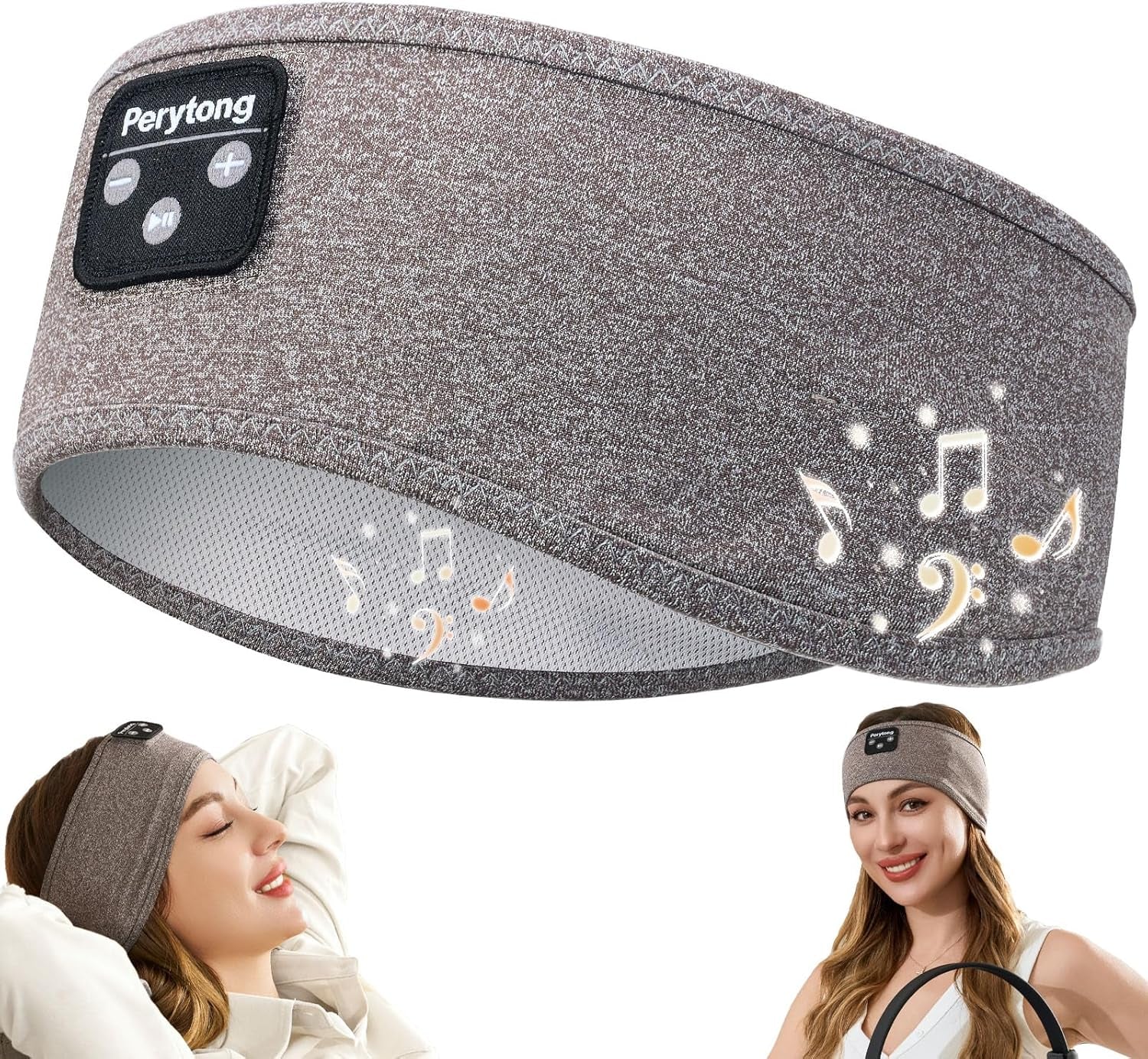 Sleep Headphones Bluetooth Headband, Soft Sleeping Wireless Music Sport Headbands,Long Time Play Sleeping Headsets with Built in Speakers Perfect for Sleep,Workout,Running,Yoga,Travel