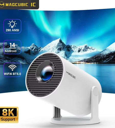 Projector HY300 Pro 8K Android 14 Dual Wifi6 290ANSI Allwinner H726 BT5.4 1080P 1280*720P Home Cinema Outdoor Projetor