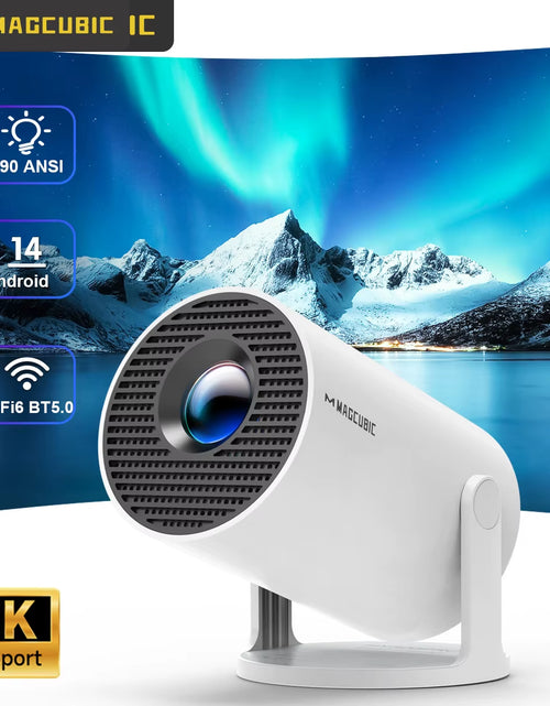 Load image into Gallery viewer, Projector HY300 Pro 8K Android 14 Dual Wifi6 290ANSI Allwinner H726 BT5.4 1080P 1280*720P Home Cinema Outdoor Projetor
