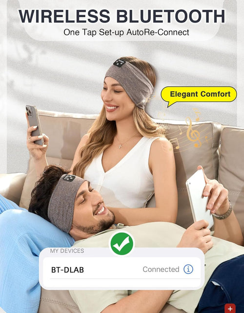 Load image into Gallery viewer, Sleep Headphones Bluetooth Headband, Soft Sleeping Wireless Music Sport Headbands,Long Time Play Sleeping Headsets with Built in Speakers Perfect for Sleep,Workout,Running,Yoga,Travel
