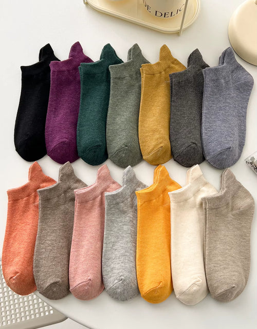 Load image into Gallery viewer, 5 Pairs Womens Socks Lovely Cow Pattern Short Socks Creative Printing Socks Ankle Sock
