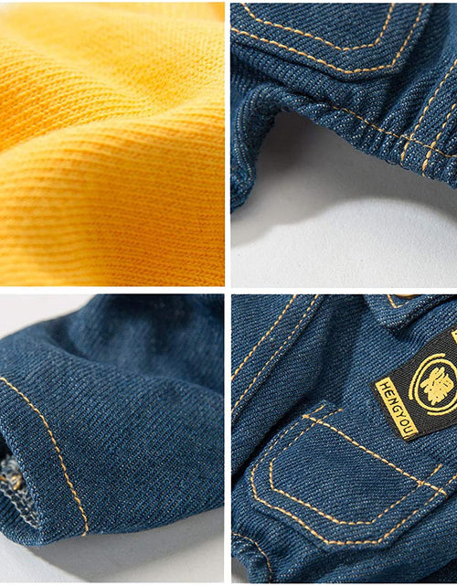 Load image into Gallery viewer, Dog Costume Clothes, Cute Denim Overalls for Small &amp; Medium Pets, Boy &amp; Girl Dogs Coats Jeans T-Shirts Sweatshirts
