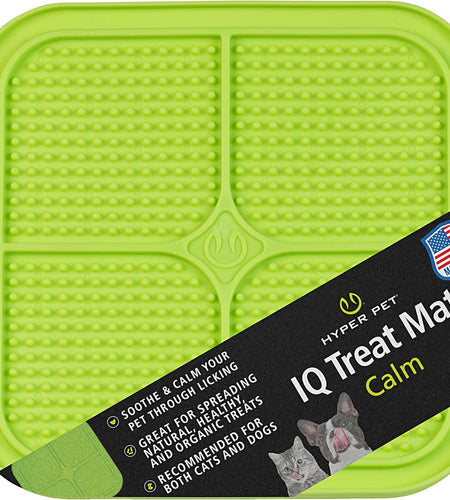 IQ Treat Lick Mat for Dogs, Dog Slow Feeder & Cat Lick Mats | Great Alternative to Slow Feeder Dog Bowls & Cat Slow Feeders | Perfect Dog Licking Mat, Cat Puzzle Feeder & Dog Enrichment Toys