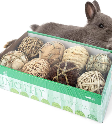 Small Animals Play & Activity Balls Rolling Chew Toys for Rabbits Guinea Pigs Chinchilla