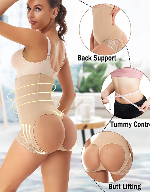 Load image into Gallery viewer, Butt Lifting Shapewear for Women Tummy Control Butt Lifter Panties Booty Lifter Shapewear Bigger Butt Lift Waist Shaper
