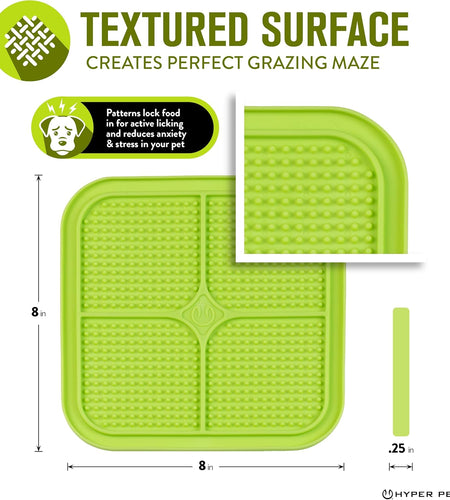 IQ Treat Lick Mat for Dogs, Dog Slow Feeder & Cat Lick Mats | Great Alternative to Slow Feeder Dog Bowls & Cat Slow Feeders | Perfect Dog Licking Mat, Cat Puzzle Feeder & Dog Enrichment Toys