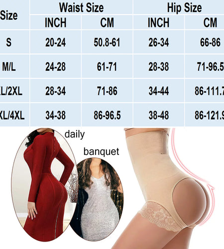 Butt Lifting Shapewear for Women Tummy Control Butt Lifter Panties Booty Lifter Shapewear Bigger Butt Lift Waist Shaper