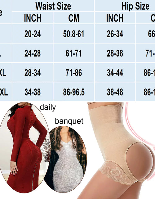 Load image into Gallery viewer, Butt Lifting Shapewear for Women Tummy Control Butt Lifter Panties Booty Lifter Shapewear Bigger Butt Lift Waist Shaper

