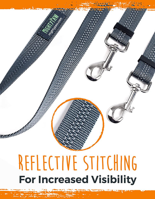 Load image into Gallery viewer, Double Dog Leash | Dual Dog Leash, Two Dog Leash, Multiple Dog Leash for 2 Dogs, Double Leash for Dogs, Leash Splitter for Large and Small Dogs, 2 Dog Leash, Double Clip Dog Leash Coupler
