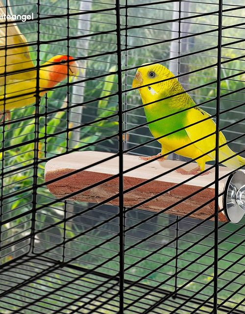 Load image into Gallery viewer, Parrot Cage Perch, Wooden Platform for Birds (2 Packs)
